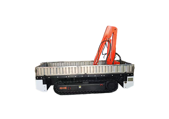 带吊臂的气动履带式平板车